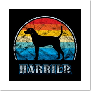 Harrier Vintage Design Dog Posters and Art